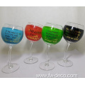 balloon shaped twisted stem gin tonic glasses